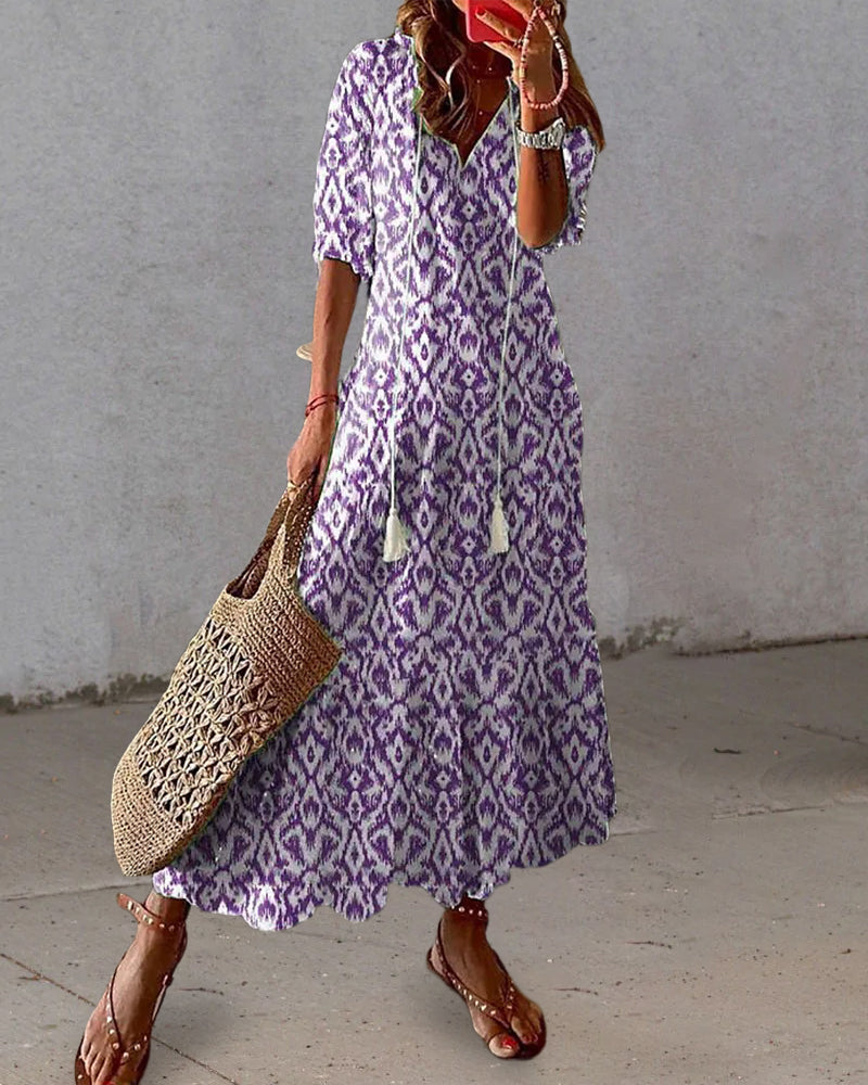 Annalena – Robe d'été bohème col V
