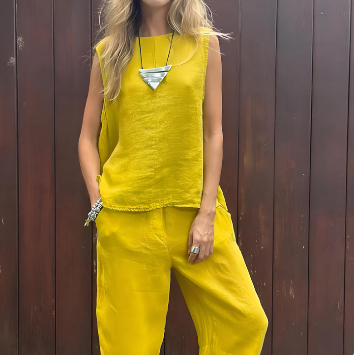 Julia – Top Sans Manches, Short
