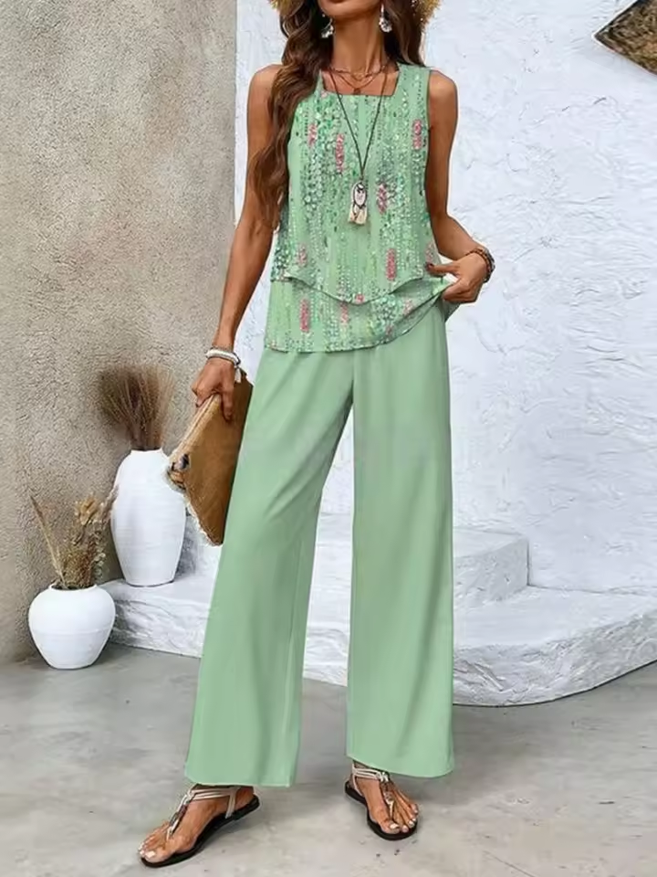 Isabella – Ensemble top et pantalon