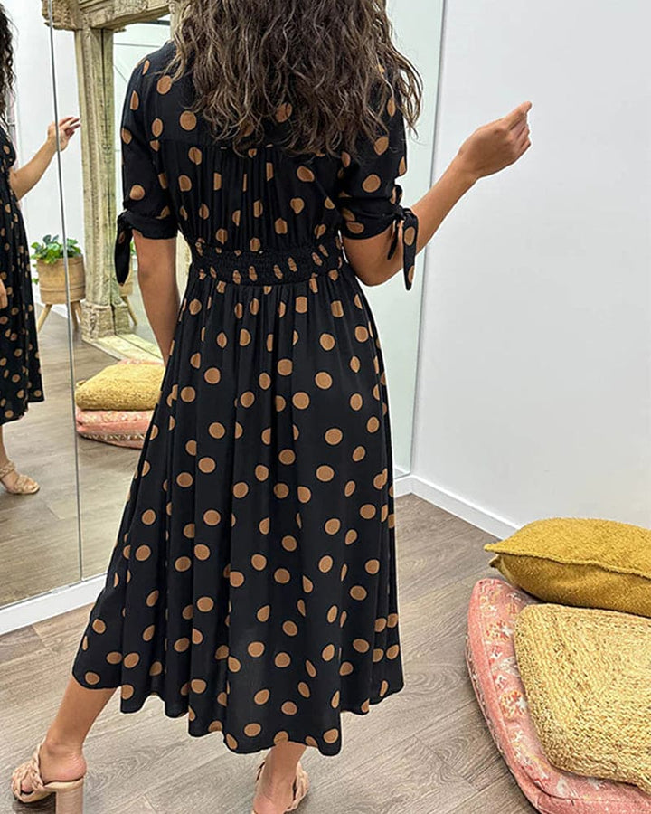 Annalise - Robe élégante à pois