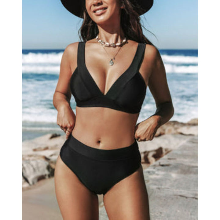 Isolde – Maillot taille haute uni