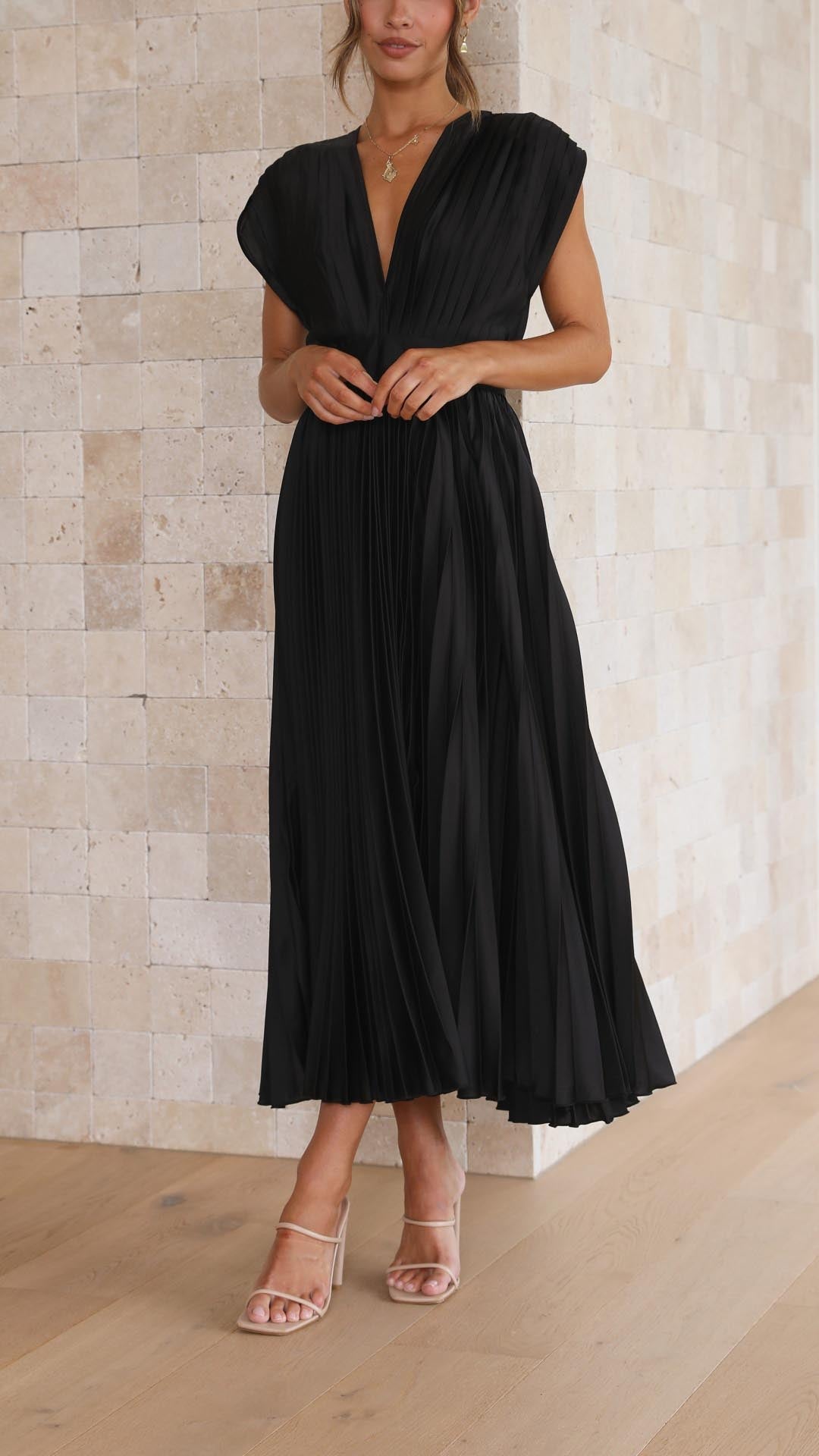 Alexis – Robe plissée élégante