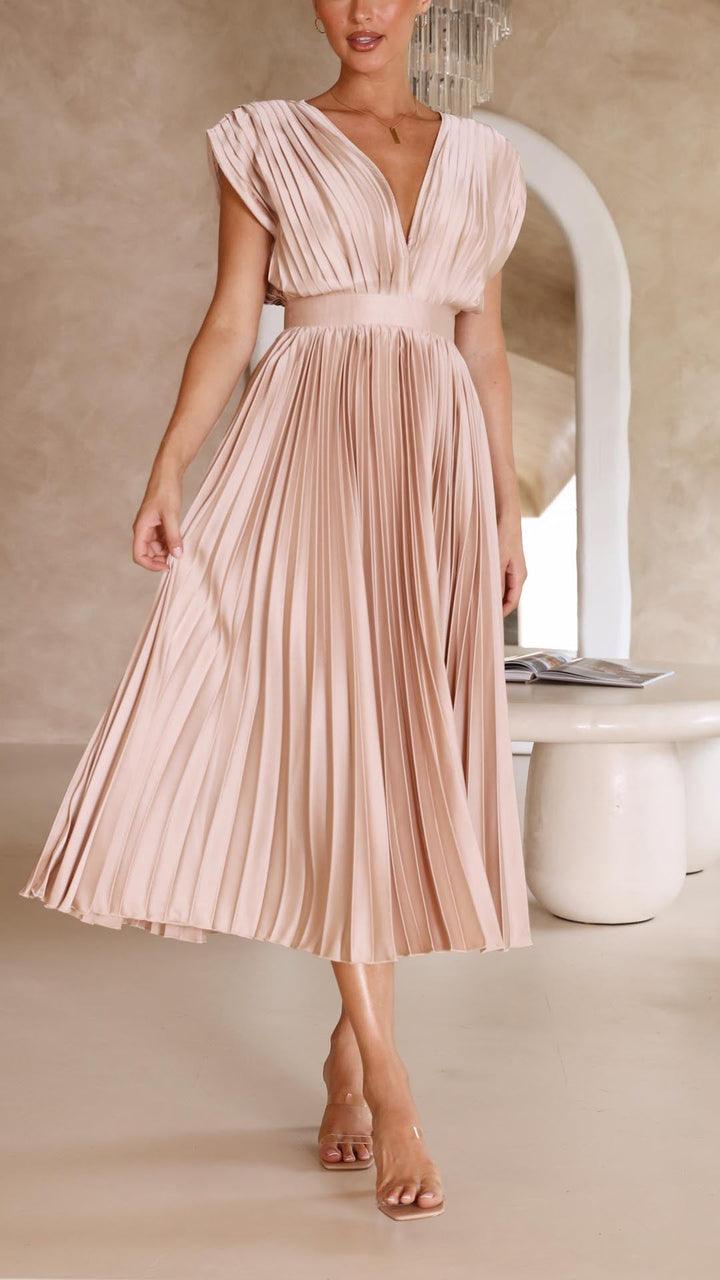 Alexis – Robe plissée élégante