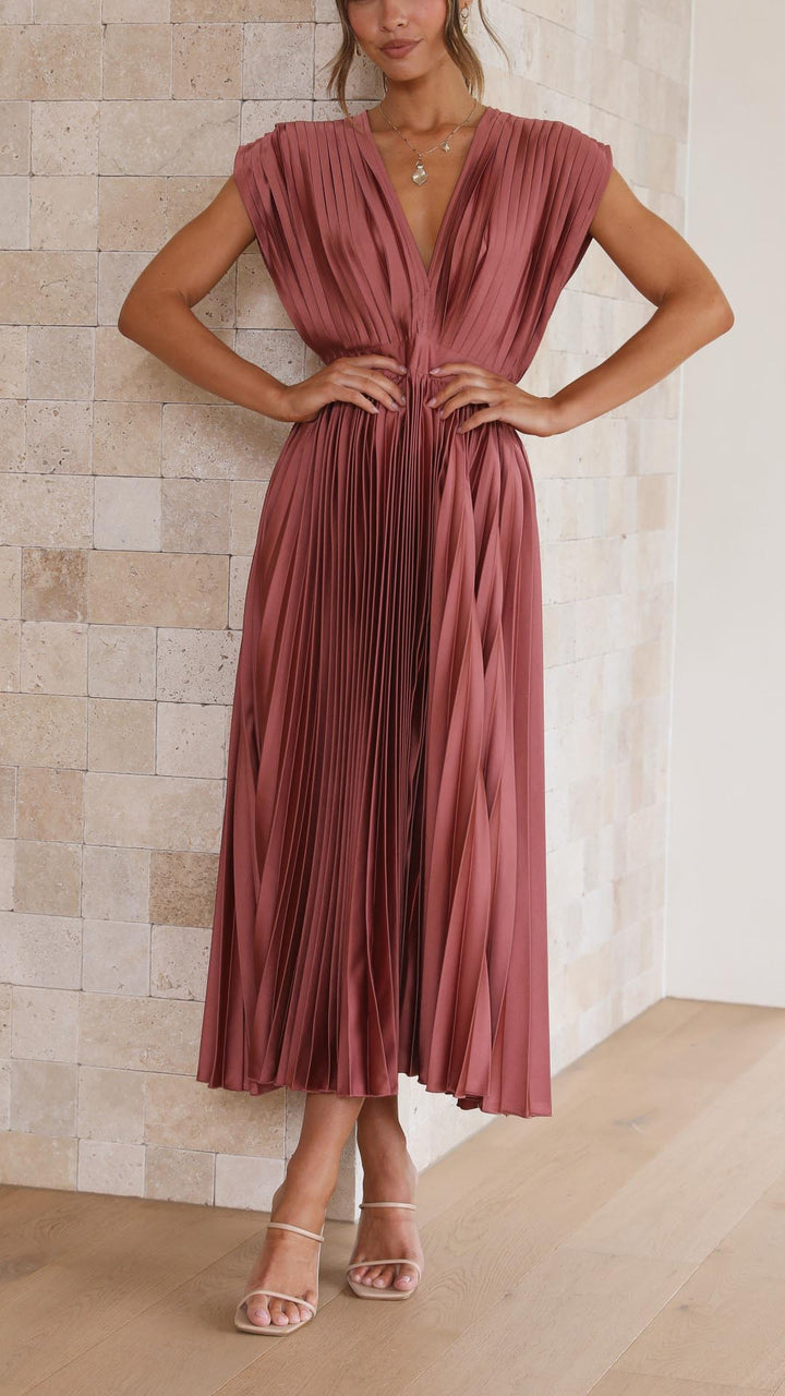 Alexis – Robe plissée élégante