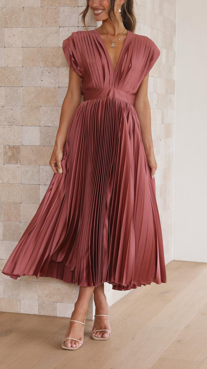 Alexis – Robe plissée élégante