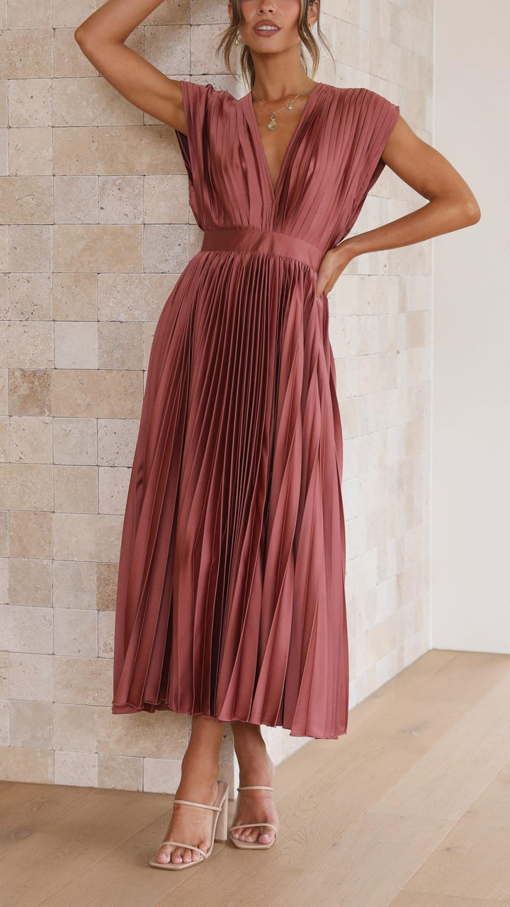 Alexis – Robe plissée élégante